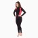 Women's thermal underwear (jumper, leggings), black color/coral, size 56