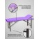 Cosmetological couch with a face-stro-stroong face opening, three-section, size 190 × 70 × 73 cm, lilac color