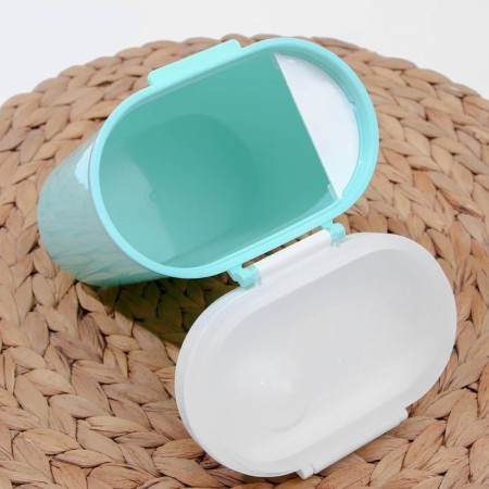 Plastic jar for bulk products with a measured spoon, 800 ml, 13.5 × 10 × 15 cm, color mix-3
