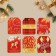 Schildik for a gift “Happiness in the New Year”, set 6 pieces, Bordeaux cell, 16 x 24 cm, New Year