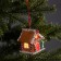 Christmas tree toy "House of sweets" 6 × 6.8 × 5.5 cm, from batteries, glow warm white