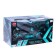 Radio controlled tank Fighter, 4WD, gesture control, shoots gel bullets, black and blue color