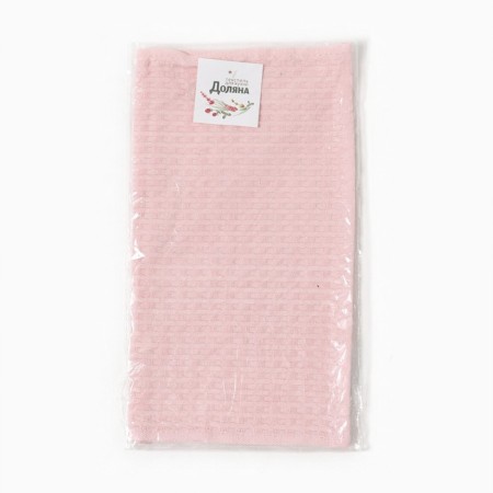 Toward "Dolyana" col. pink 35x60 cm, 100% hl., large waffle 220 g/m2-5