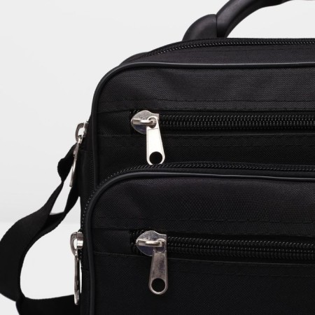 Male bag, rise, black color-3