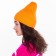 Female Winter hat, orange color, size 52-56