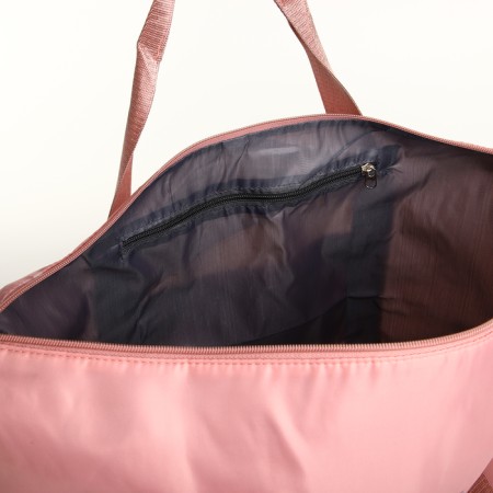 Sports bag with lightning, with an increase, external pocket, pink color-3