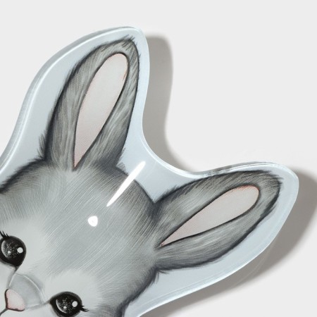 Glass Serving shares "Easter rabbit", 21 × 13.5 × 1.8 cm-4