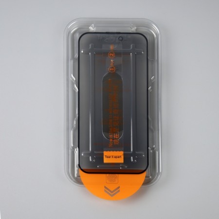 Protective glass for the iPhone 14 Pro, antishpion, installation frame, full glue, 9h, 0.33 mm-1