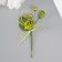 A set of decorative bouquets (12 pcs) "Rose" with brilliance, 5x9 cm, light green