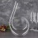 Glass decanter for wine, 1.4 liters