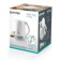 Gorenje K17WE kettle, metal/plastic, 1.7 l, 2200 watts, white/silver