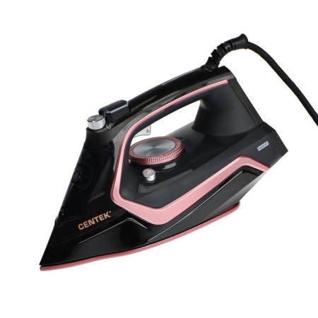 Iron Centek CT-2313, 2600 W, 350 ml, ceramics, drop-stop, steam. blow, self -cleaning, pink