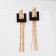 Earrings Metal "Modern" Geometry, Color Gold