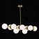 Ceiling EVOLUCE lamp. Sle1191-202-10. Fratta. 10x60 watts, E27, 96.5x30x69 cm, golden color