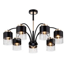 The lamp on the rod Escada, 2121/7p. 7x40W, e27, 760x760x490 mm, black/gold color
