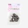 A set of metal buttons on the leg, d = 18 mm, 10 pcs, black nickel color