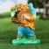Garden figure "Dwarf with a basket" 28cm