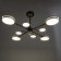 Laser Laser 8XLED 144W 3000-6000K black and gold 75x75x48 cm Bayerlux