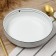 Deep plate ceramic "with love", 20 cm, 1000 ml, white color