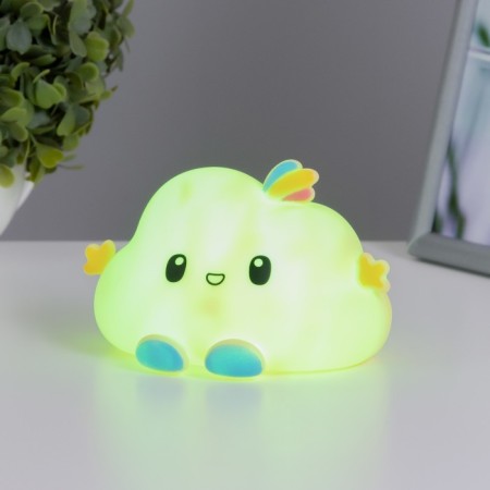 Night "Cloud" LED from AG13 batteries yellow 12x10x8 cm-1