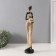 Souvenir Polystone "African in a dress with leaves, with a pot" Gold 8.5x8x39 cm