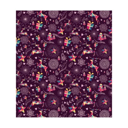 A set of napkins for setting the New Year Deer table, rectangular, size 32x46 cm, 4 pcs-2