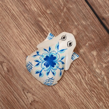 Souvenir "Frog - Flower painting" Tree 10 cm-3