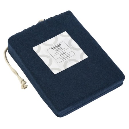 ELSEL sheet Essential, size 180x200x30 cm, dark blue color-4