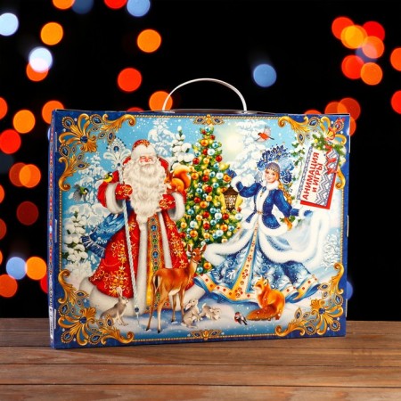 Gift box "Snow holiday", Small calendar, 39 x 29.5 x 3 cm
