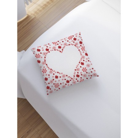 Pillowess decorative "Heart of flowers", on a zipper, size 45x45 cm-1