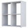 Polini Home Smart rack, 4 sections, white color