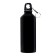 Water bottle, 500 ml, aluminum case, plastic, black