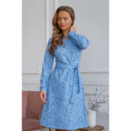 Women's dress, size 48, blue color 5557-2