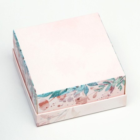 Folding box, "spring wreath" 10 x 10 x 5 cm-3