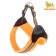 Super-furry harness with reflective firmware, girth 62-69 cm, orange