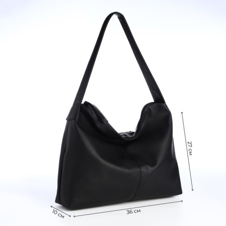 Women's bag with lightning, black color-2