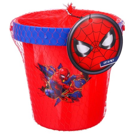 Bucket for playing sand, 1l, spider-man-4