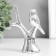Souvenir Ceramics "Vorozhushki on a tree" silver 7.5x3.7x10.5 cm