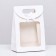 Box-pack, with a window, white, 20 x 14 x 7 cm