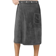 Kilt male towel, size 80x150 cm, dark gray color