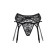 Softline collection belt and thongs, lace, black color, size s/m