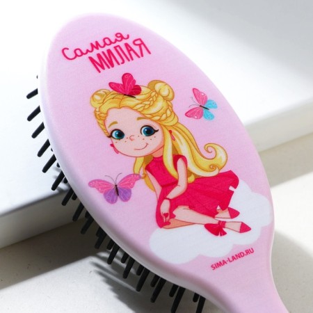 Massage comb oval "The smallest" 17 x 5.5 cm-2