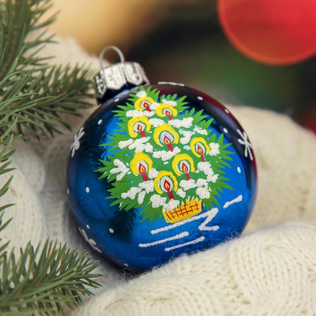 Ball "spruce" 6 cm mix-2