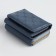Women's wallet on the button, blue color