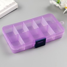 Casket with removable cells for trifles 10 departments mix 2x12.5x6.5 cm
