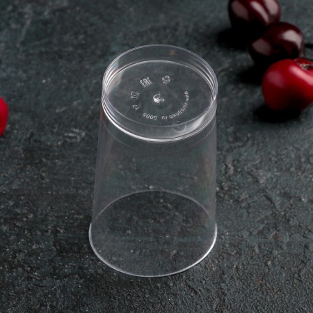 A glass of plastic disposable “conical extra”, 150 ml, transparent-2