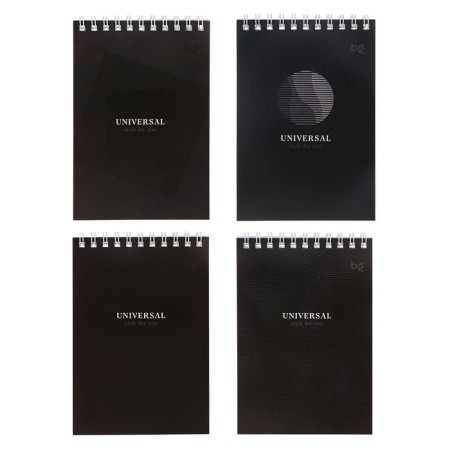 Notepad A6, 40 sheets, in a cage on the crest "Monochrome", cover coated cardboard, block 60g/m2, mix