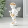 Polystone souvenir "Snowty angel scatters gold roses" 6.5x4x11 cm