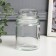 Bank for candles glass with a lid is transparent 11x6.8x6.8 cm