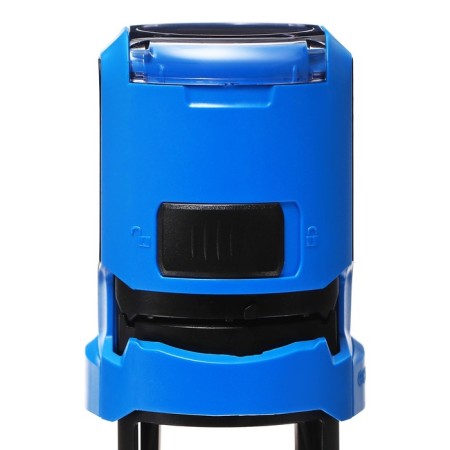 Equipment for round printing automatic Trodat Printy 4630, diameter 30 mm, lid, blue body-4